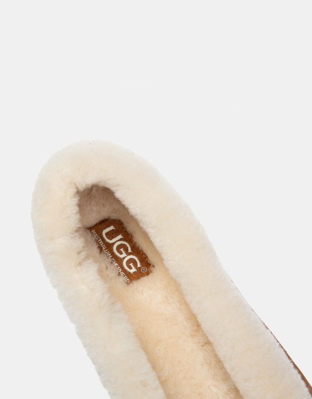 EVERAU - Australian Shepherd Ugg Milea Cow Suede Upper Loafer Oxfords Flats