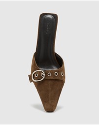 Nakedvice - The Sienna Cocoa Suede Heel