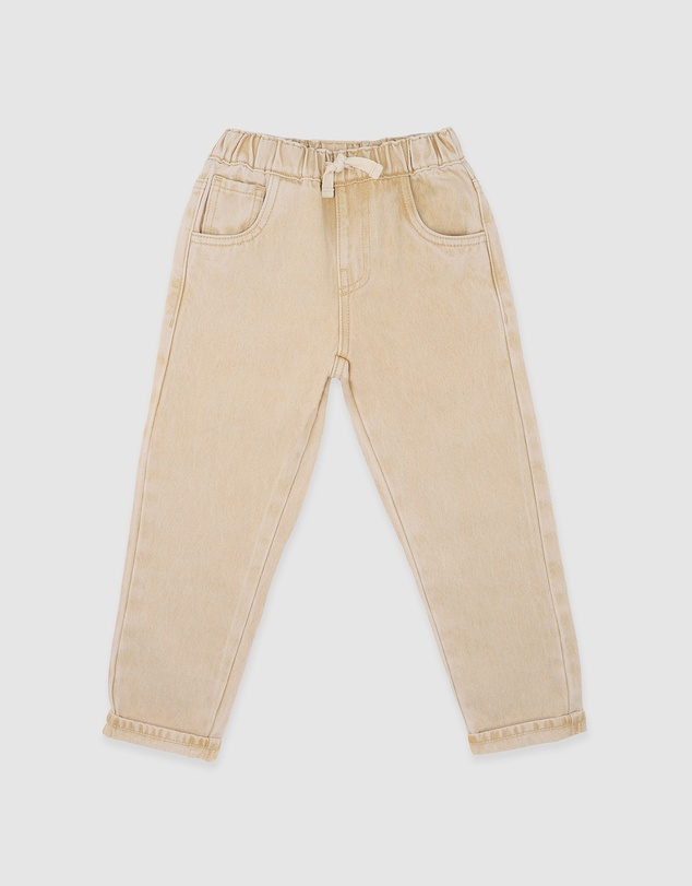 Bebe by Minihaha - Winnie Neutral Pull On Jeans 3-7 Yrs
