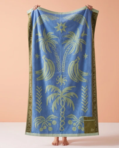 The Somewhere Co - Tropicalia Premium Cotton Beach Towel