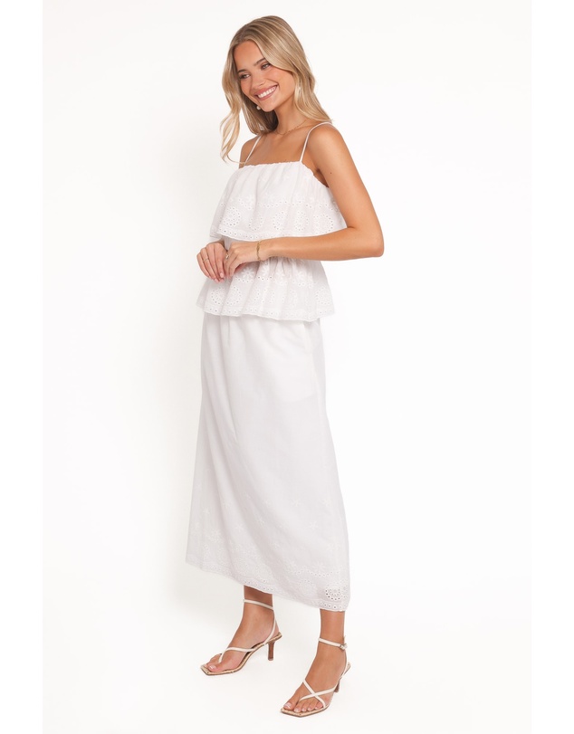 Petal & Pup - Juliette Maxi Skirt Set - White