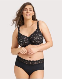 Ava & Audrey  - Ava & Audrey Tilly Microfibre & Lace Full Brief