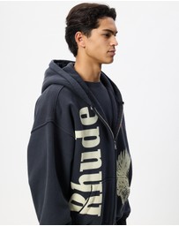 RHUDE - Eagle Pass Zip-Up Hoodie
