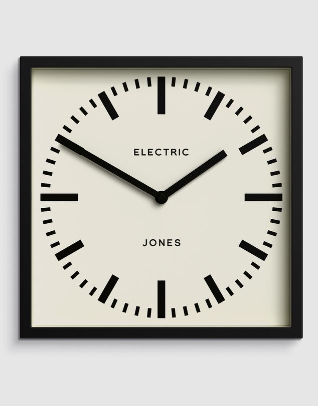 Newgate - Newgate Jones Box Wall Clock Black