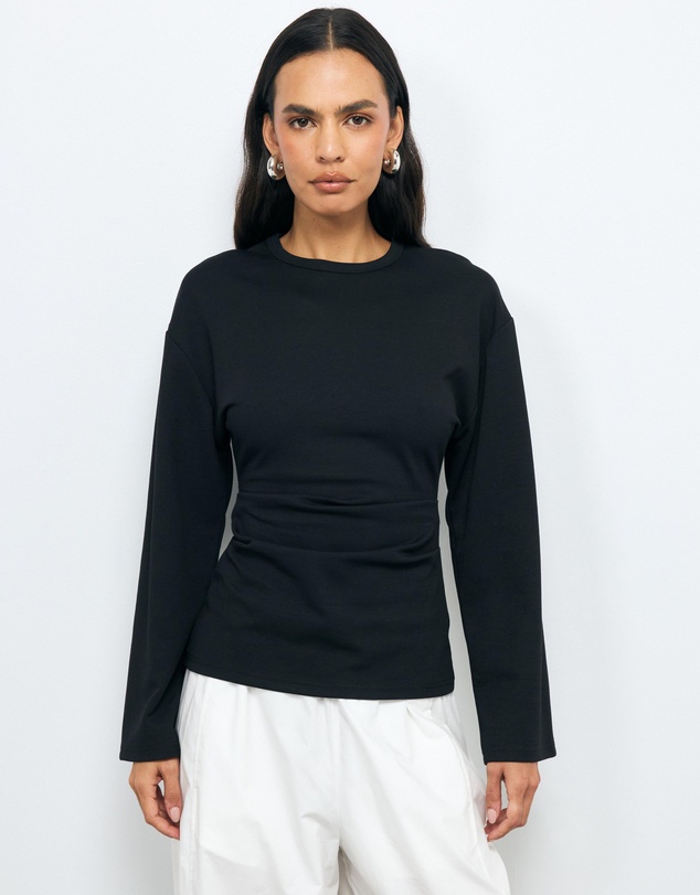 AERE - Marnie Gathered Waist Top