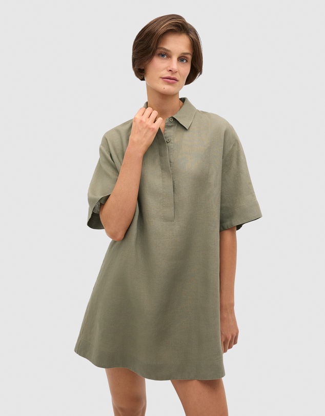 Seed Heritage - Linen Shirt Mini Dress