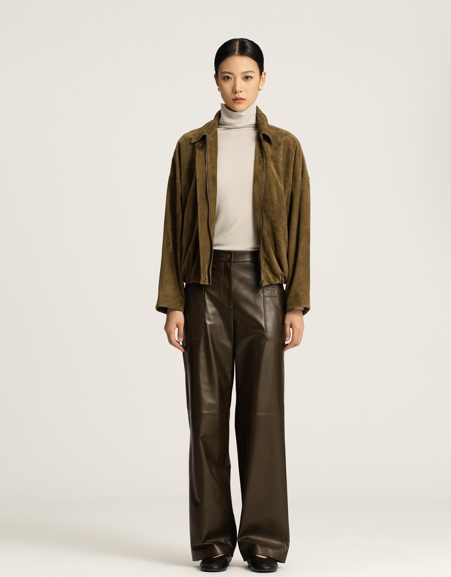 IDA+S - Greer Lambskin Wide-Leg Trousers