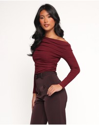Petal & Pup - Cer Knit Top - Cherry Chocolate