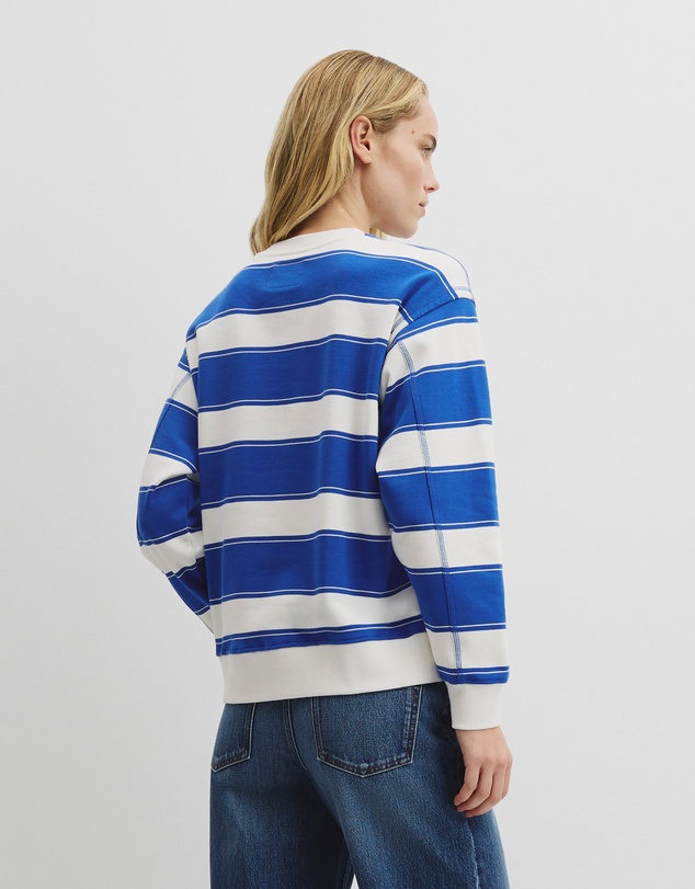 Country Road - Australian Cotton Stripe Country Road Logo Sweat