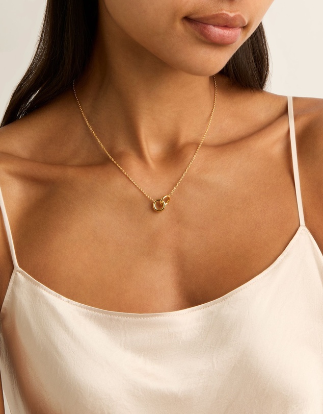 Najo - Embrace Yellow Gold Necklace (42cm+ext)