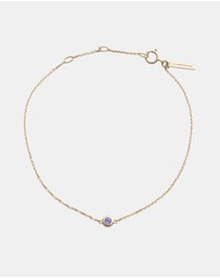Kirstin Ash - Petite Birthstone Bracelet December Tanzanite