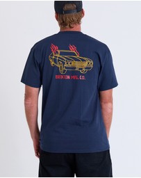 Brixton - Flaming Wheels Short Sleeve Tee