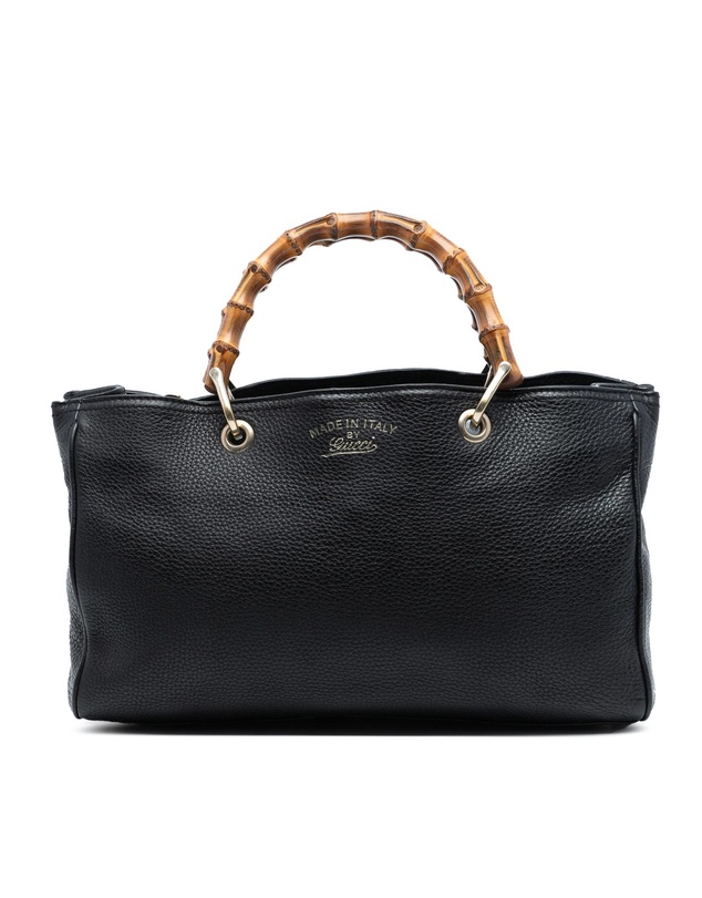 Pre-Loved by Azura Reborn - Pre-Loved Medium Calfskin Bamboo Shopper Satchel