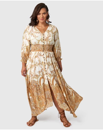 The Poetic Gypsy - Brown Sugar Maxi Dress