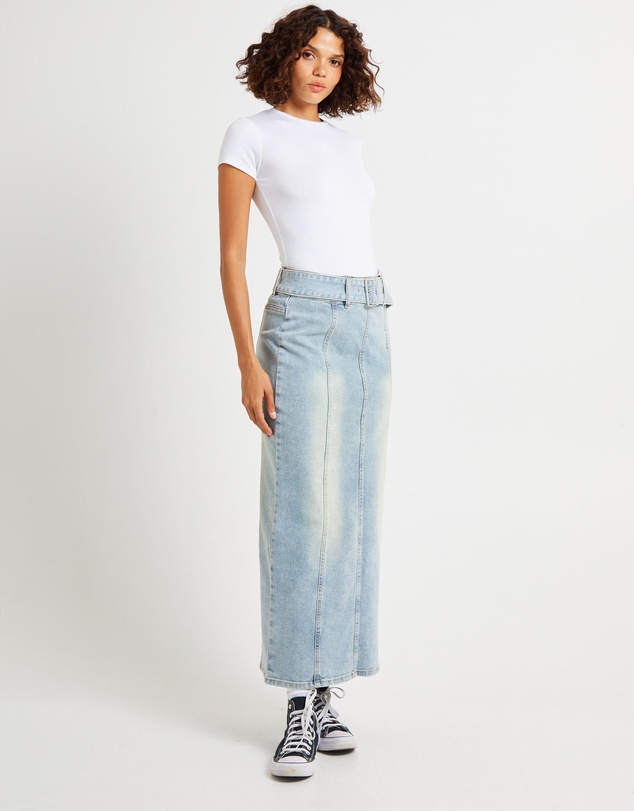 Insight - Kaya Low Belted Maxi Skirt