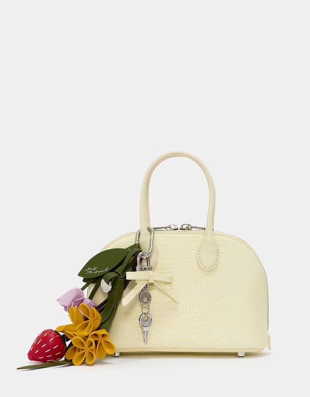 Self Portrait - Lizard Leather Toast Mini Bag