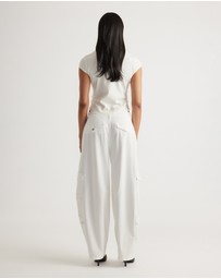 Decjuba - Lily Pleat Detail Knit Tee