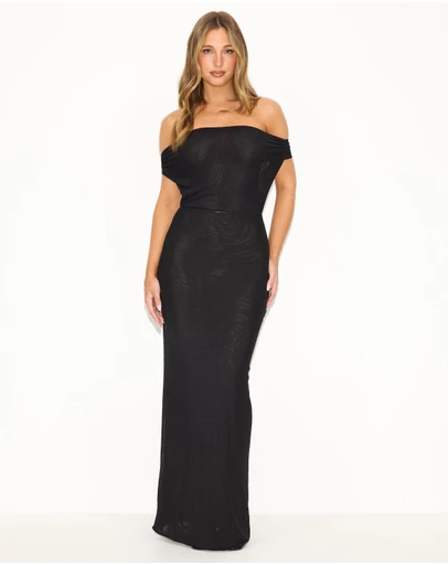 Dazie - Yacht Off-Shoulder Maxi Dress