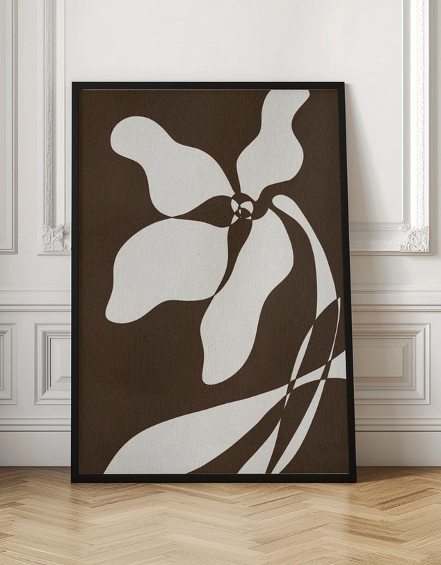 Olive et Oriel - Muted Petals No 5 by Shatha Al Dafai Art Print