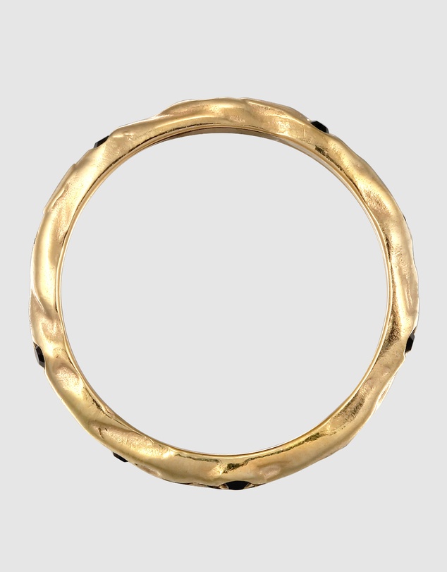 Elli Jewelry - Elli Jewelry Crystal Wave Ring in Gold-Plated 925 Silver