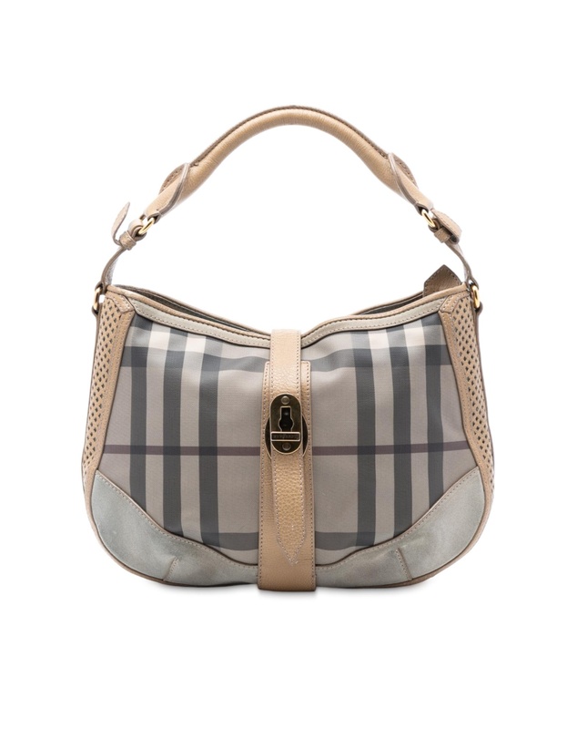 Pre-Loved by Azura Reborn - Pre-Loved Smoke Check Coated Canvas Bartow Hobo