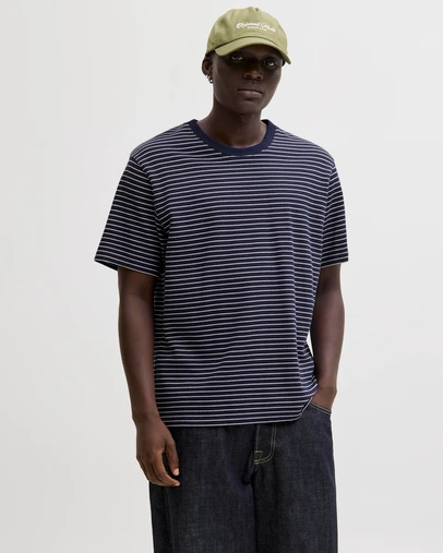 Jack & Jones - JJEDover Striped Tee SS Crew Neck