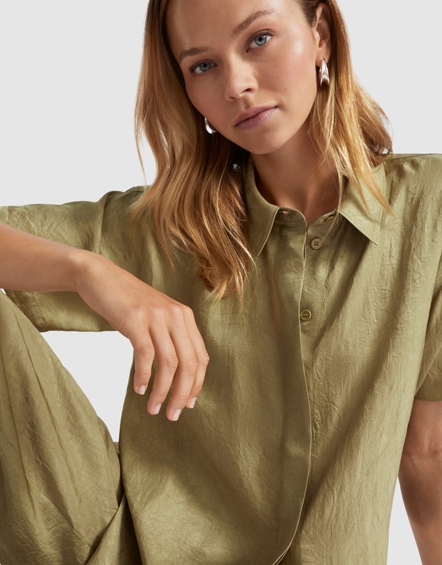 Seed Heritage - Satin Short Sleeve Shirt