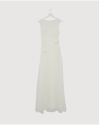 Revibe - Repaired Shona Joy Claude Side Split Maxi Dress - AU 8