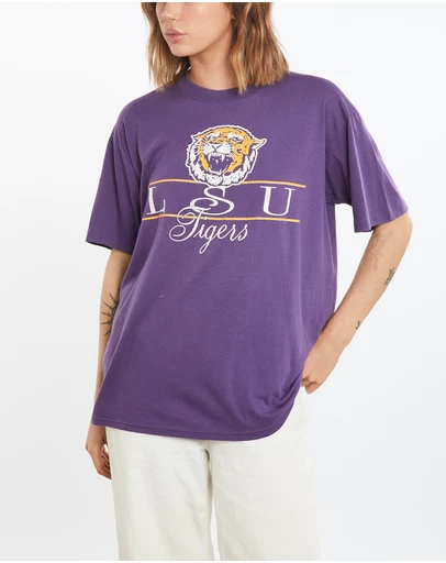 Vintage by The Real Deal - Pre Loved - Vintage 80s NCAA LSU Tigers Tee