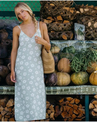 Roxy - Womens Blossom Slip Midi Dress