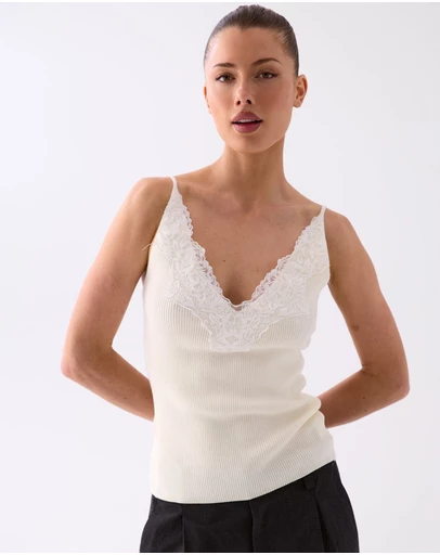 Style Addict - Luna Lace Trim Cami