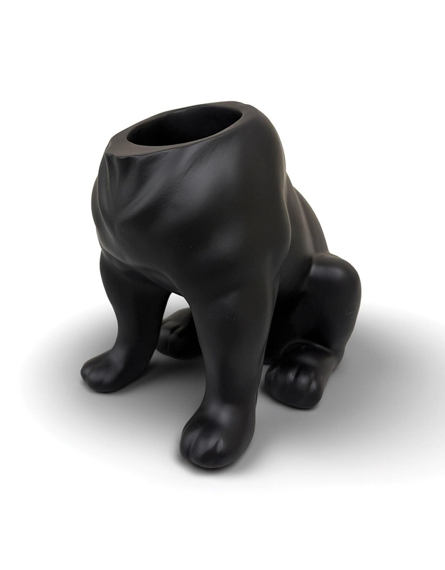 Urban Attitude - Urban Attitude Maggie Bulldog Planter - Matte Black
