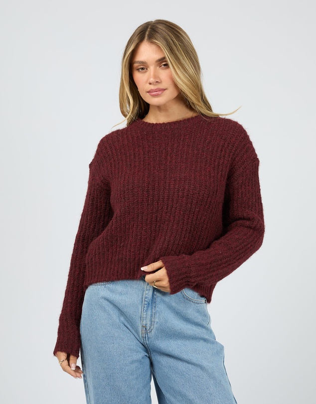All About Eve - Ivy Knit Jumper Wine