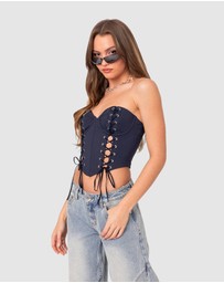 EDIKTED - Mckenna Lace Up Corset