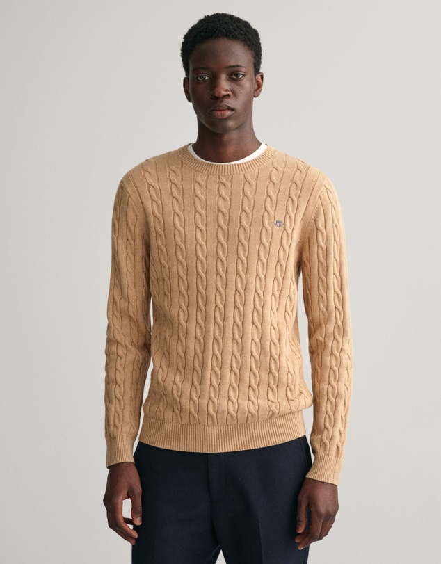 Gant - Cotton Cable Crew Neck Knit