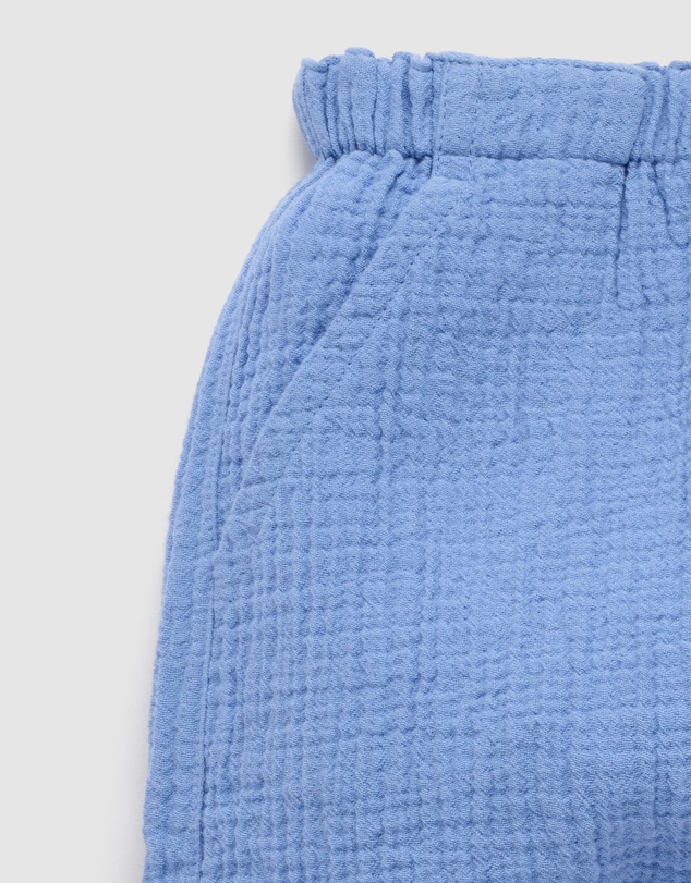 Purebaby - Slouchy Crinkle Cotton Pants- Kids-Babies
