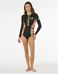 Rip Curl - Rip Curl x Farm Rio  G-Bomb 1.5Mm Long Sleeve Front Zip Full Spring