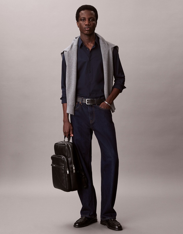 Calvin Klein - Emblem AOP Emboss Round Backpack