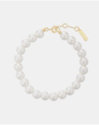 Ania Haie - Gold Classic Shell Pearl Beaded Bracelet