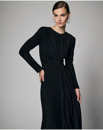 Montique - Zoe Metallic Knit Gown