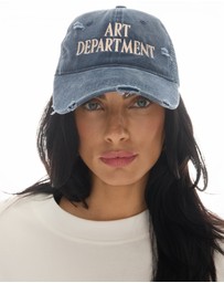 THE TALES - Destroyed Art Department Blue Trucker Cap