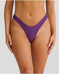 Vacay Swimwear - Positano Bottom Plum