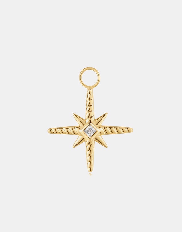 Ania Haie - Gold Turquoise and Cubic Ziconia Star Earring Charm