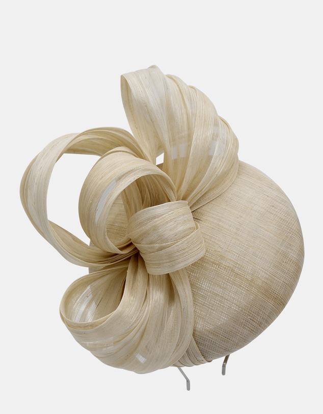 Morgan & Taylor - Chantelle Fascinator in Natural Beige