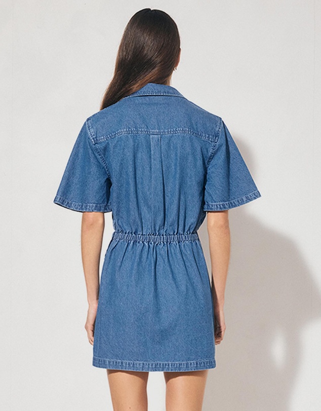 MON RENN - Indigo Denim Mini Dress