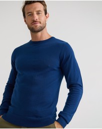 Oxford - Crew Neck Pure Wool Pullover