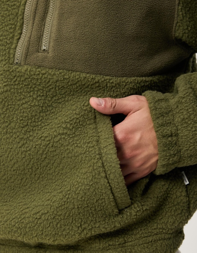 Rhythm - Koa Fleece Half Zip Sweat