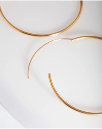 Lovisa - Gold Plated Sterling Silver 40mm Hoop Earrings