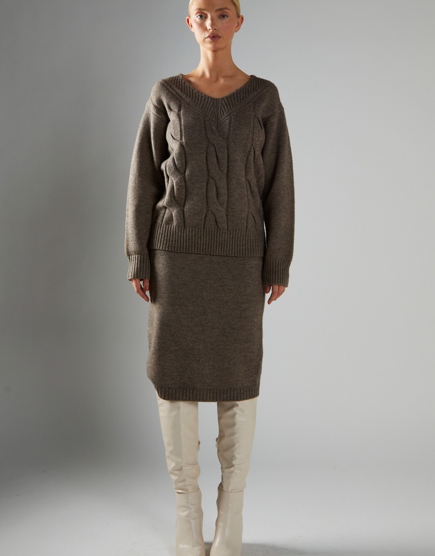 Glamorous - Knitted Pencil Skirt