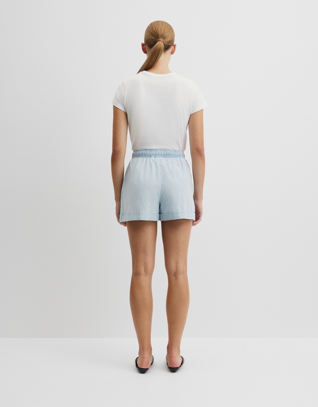 Country Road - Cuff Chambray Short